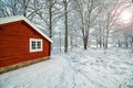 Swedish winter scenery Royalty Free Stock Photo