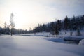 Swedish winterland Royalty Free Stock Photo