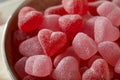 Sweed Red Heart Shaped Candy Royalty Free Stock Photo