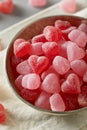 Sweed Red Heart Shaped Candy Royalty Free Stock Photo