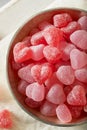 Sweed Red Heart Shaped Candy Royalty Free Stock Photo