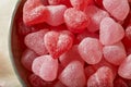 Sweed Red Heart Shaped Candy Royalty Free Stock Photo