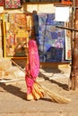 Sweeper in Jaisalmer