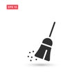 Sweeping broom vector isolated 3