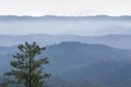 Sweeping Views of Santa Cruz Mountains via Castle Rock State Park Royalty Free Stock Photo