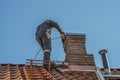 Sweeps the chimney Royalty Free Stock Photo