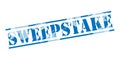 Sweepstake blue stamp Royalty Free Stock Photo