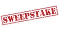 Sweepstake red stamp Royalty Free Stock Photo