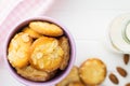 Sweet almond cookies.