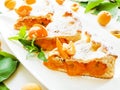 Sweet apricot pie Royalty Free Stock Photo