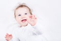 Sweet baby with beautiful bue eyes Royalty Free Stock Photo