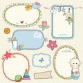 Sweet Baby Frames Royalty Free Stock Photo