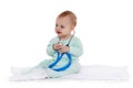Baby with stethoscope Royalty Free Stock Photo