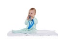 Baby with stethoscope Royalty Free Stock Photo