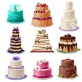 Sweet Baked Cakes Set