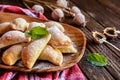 Sweet baked dumplings stuffed with poppy seeds