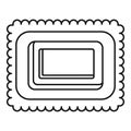 Sweet bakery icon, outline style