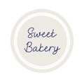 Sweet bakery logo Royalty Free Stock Photo