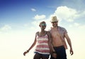 Sweet Beach Summer Holiday Couple Love Concept Royalty Free Stock Photo