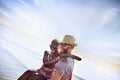 Sweet Beach Summer Holiday Couple Love Concept