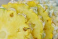 Beautiful cut pieapple, detail Royalty Free Stock Photo