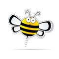 Sweet bee cartoon vector Royalty Free Stock Photo