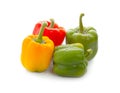 Sweet bell pepper isolated on white background cutout Royalty Free Stock Photo