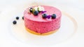 Sweet berries cheesecake dessert for woman Royalty Free Stock Photo