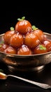 Sweet bliss Gulab jamun, milk based dumpling, a beloved treat for Indian and Pakistani festivities