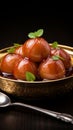 Sweet bliss Gulab jamun, milk based dumpling, a beloved treat for Indian and Pakistani festivities