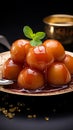 Sweet bliss Gulab jamun, milk based dumpling, a beloved treat for Indian and Pakistani festivities