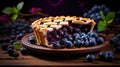 sweet blueberry dessert food