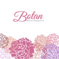 Sweet Botan floral abstract background vector design Royalty Free Stock Photo