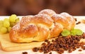 Sweet braided bread Royalty Free Stock Photo