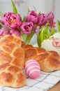 Sweet braided Easter bread