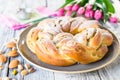 Sweet braided easter bread