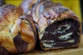 Sweet bread filled with cocoa and nuts