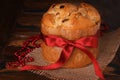 Sweet bread loaf traditional for Easter