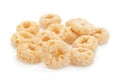 Sweet brekfast cereal rings Royalty Free Stock Photo