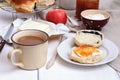 Sweet buns with poppy seeds and apricot jam Royalty Free Stock Photo