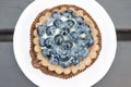 Sweet cake with blueberries. Royalty Free Stock Photo