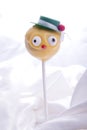 sweet cakepop with face