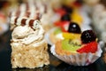Sweet Cakes with fruits