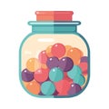 sweet candies jar design, isolated icon Royalty Free Stock Photo