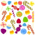 Sweet Candies Vector Set Royalty Free Stock Photo