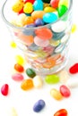 Jelly beans, colorful, vertical Royalty Free Stock Photo