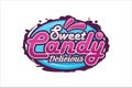 Sweet candy design logo premium-2