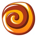 Sweet candy icon, cartoon style