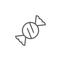 Sweet candy line outline icon
