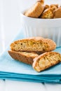 Sweet cantuccini biscuits